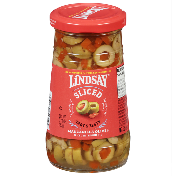 Aceitunas Manzanilla Lindsay, en Rodajas