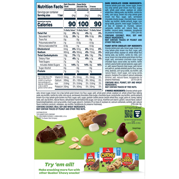 Quaker Chewy Granola Bars Variety Pack