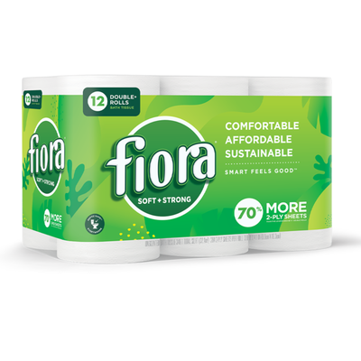 Fiora Suave y Fuerte Papel Higiénico, Doble Rollo