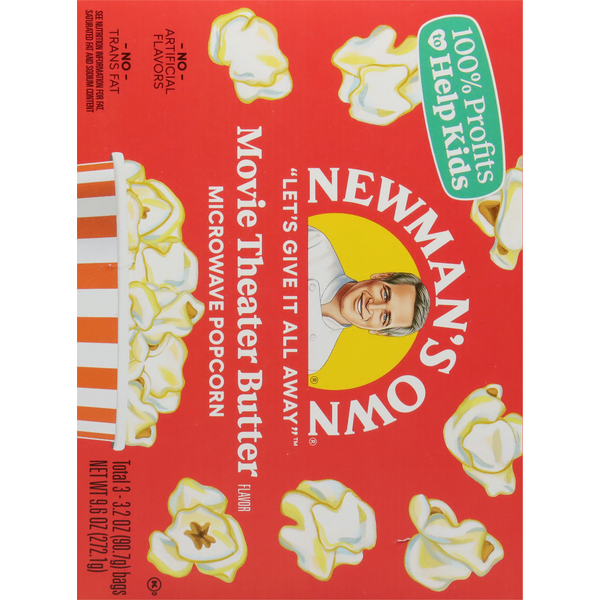 Palomitas de maíz de Newman's Own, sabor mantequilla de cine