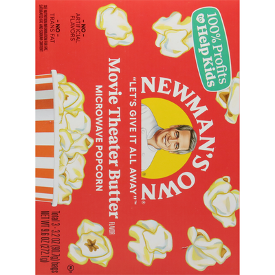 Palomitas de maíz de Newman's Own, sabor mantequilla de cine