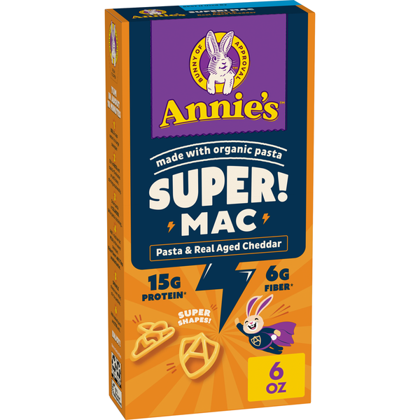 Annie's Super! Mac Shapes with Real Aged Cheddar