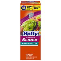 Hefty Slider Bags, Half Gallon Storage - Value Pack