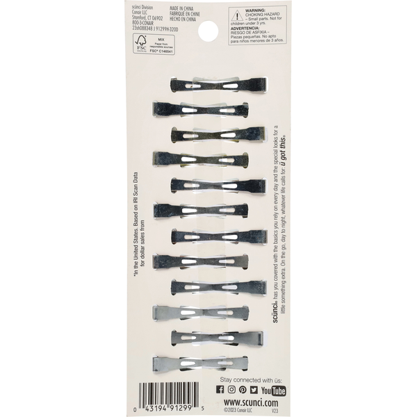 scünci Snap Clips - Accesorios de cabello elegantes