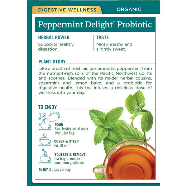 Thé Herbal Délice de Menthe Poivrée Bio - Sans Caféine