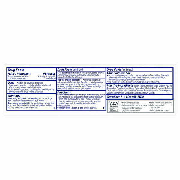 Colgate Total Whitening Toothpaste with Fluoride, Mint