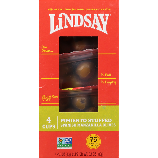Olives Manzanilla espagnoles farcies au pimiento Lindsay Snack and Go