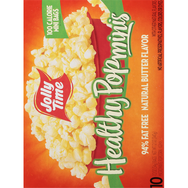 Jolly Time Microwave Popcorn - Natural Butter Flavor Minis
