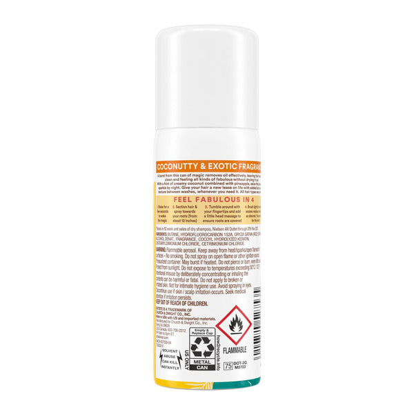 Batiste Instant Hair Refresh Coconut Dry Shampoo