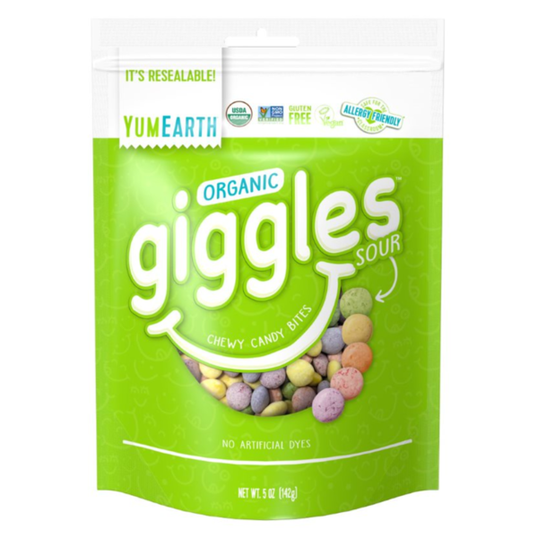 YumEarth Organic Giggles Caramelo Masticable Ácido