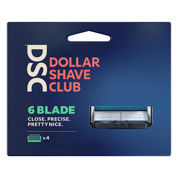 Recambios de cuchillas de afeitar de 6 hojas de Dollar Shave Club