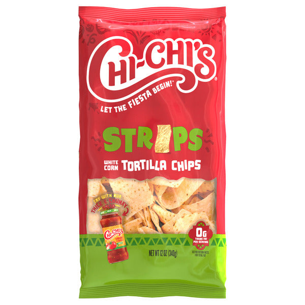 Chips de tortilla en bandes de maïs blanc Chi-Chi's