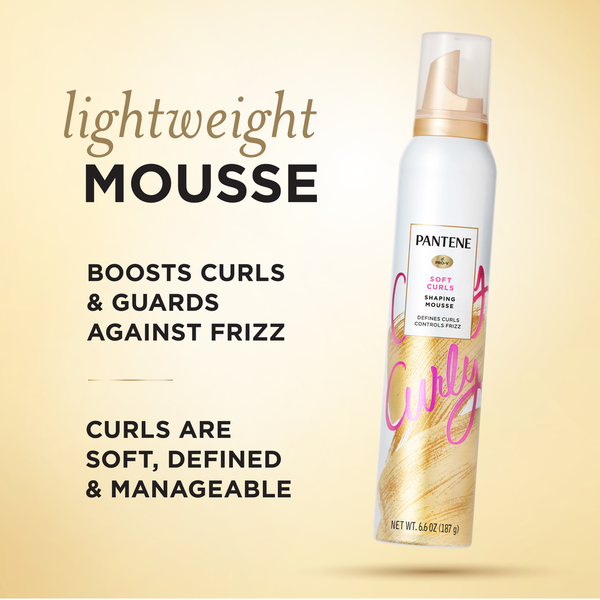Mousse de coiffage Pantene Boucles Douces