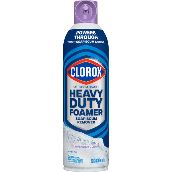 Removedor de espuma para baño Clorox Heavy Duty, limpieza de lavanda