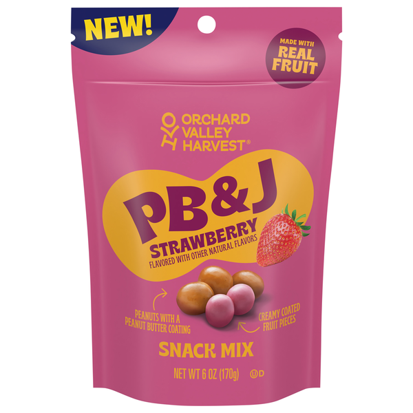 Mezcla de Snack de Fresa PB & J de Orchard Valley Harvest