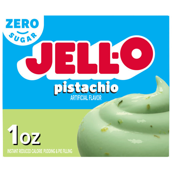 Jell-O Sabor a Pistacho Sin Azúcar Pudín Instantáneo y Relleno de Pastel