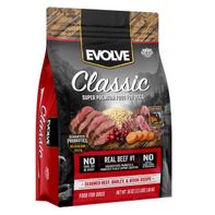 Comida para Perros EVOLVE Classic de Carne de Res, Cebada y Bisonte