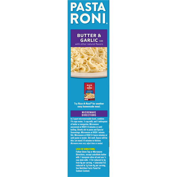 Mezcla de Pasta Roni con Mantequilla y Ajo
