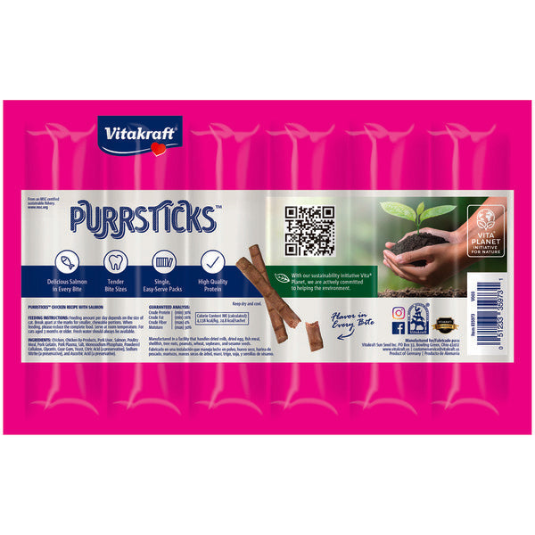 Friandises pour chats Vitakraft au poulet et au saumon