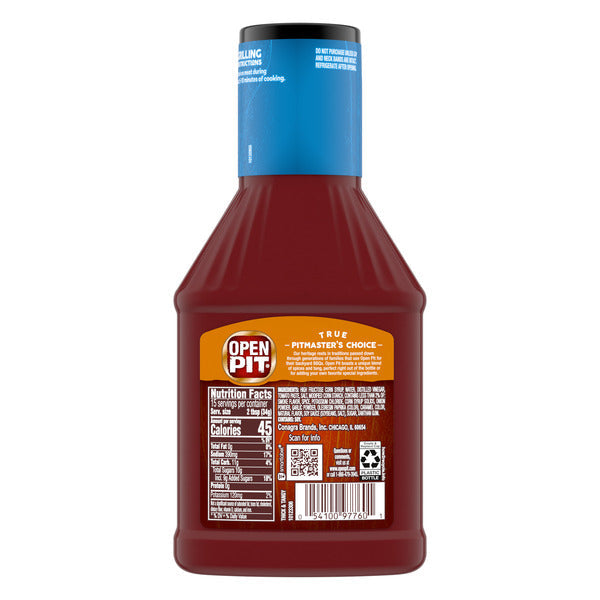 Salsa Barbacoa Original Espesa y Picante Open Pit