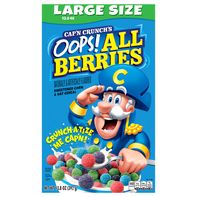Cap'N Crunch Cereal, Oops! All Berries, Large Size