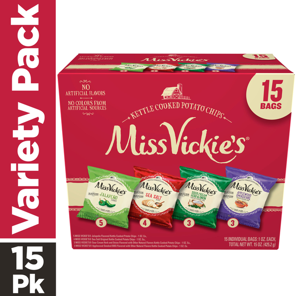 Miss Vickie's Kettle Cooked Potato Chips Variety Pack