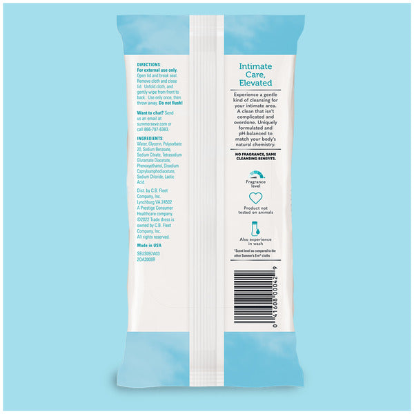 Summer's Eve Fragrance Free Feminine Cleansing Wipes