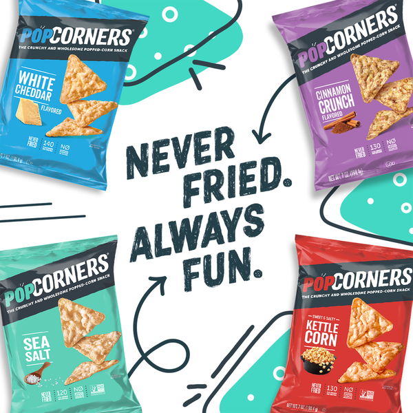 PopCorners Snacks de Maíz Popped - Sabor Barbacoa Ahumada