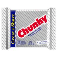Barra de Chocolate con Leche Gigante Chunky con Pasas y Cacahuetes - 4.2 oz