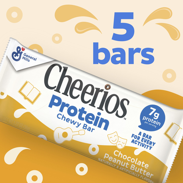 Barritas de Snack Cheerio Protein - Chocolate y Mantequilla de Maní