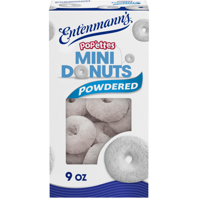 Entenmann's Pop’ettes Powdered Mini Donuts - 9 oz