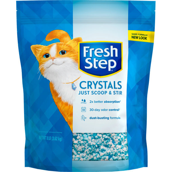 Litière pour chat Fresh Step Crystals - Légère et douce pour les pattes