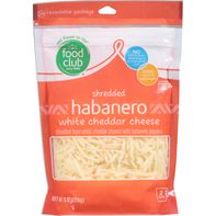Food Club Shredded Cheese, Habanero