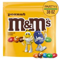 M&M's Peanut Milk Chocolate Candy Party Size Bag