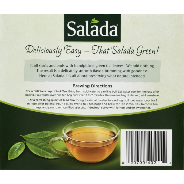 Salada Natural Green Tea Bags