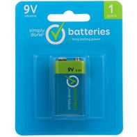 Simply Done 9V Alkaline Batteries