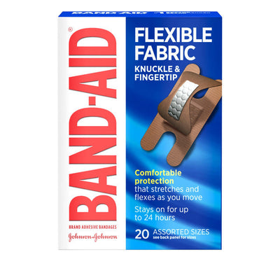 BAND-AID Bandages en Tissu Flexible - 20 Compte