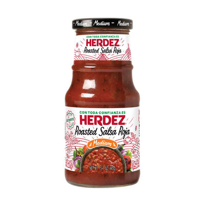 HERDEZ Salsa Roja Rôtie Moyenne, 15,7 OZ