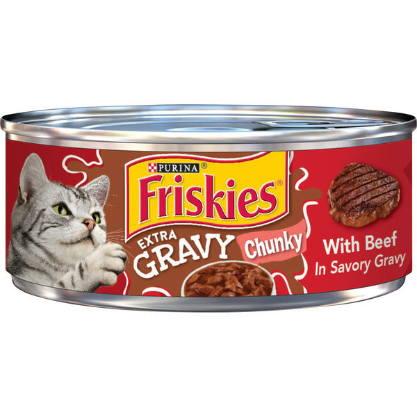 Purina Friskies Gravy Wet Cat Food with Beef