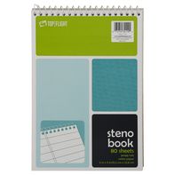 Cuaderno Steno Top Flight - Regla Gregg, Papel Blanco, 80 Hojas