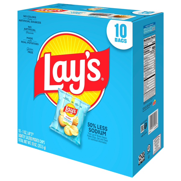 Lay's Lightly Salted Classic Potato Chips
