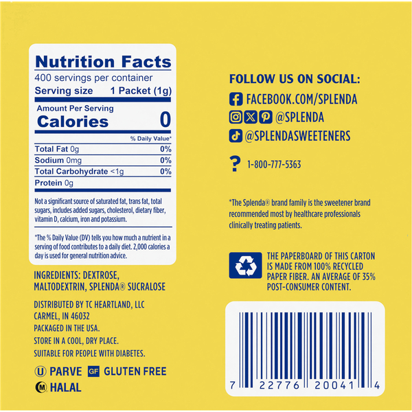 Splenda Édulcorant Zéro Calorie