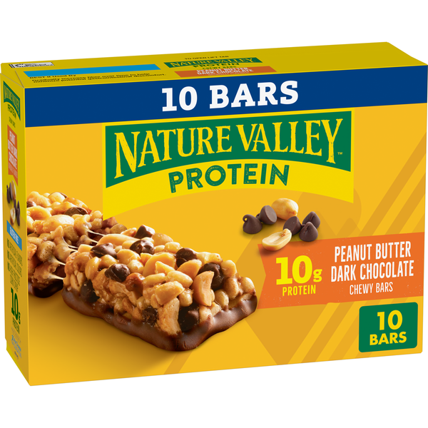 Nature Valley Chewy Protein Peanut Butter Dark Chocolate Bars