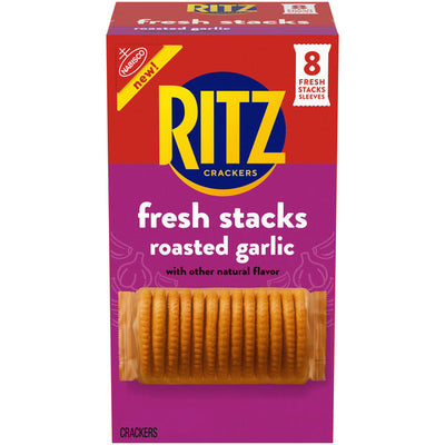 Ritz Fresh Stacks Roasted Garlic Crackers - 11.8 oz Multi Snack Packs