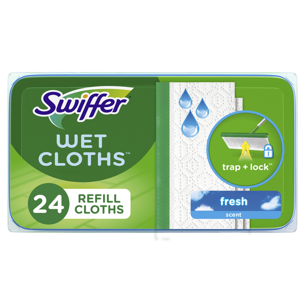 Recharges de lingettes humides Swiffer Sweeper - Parfum frais