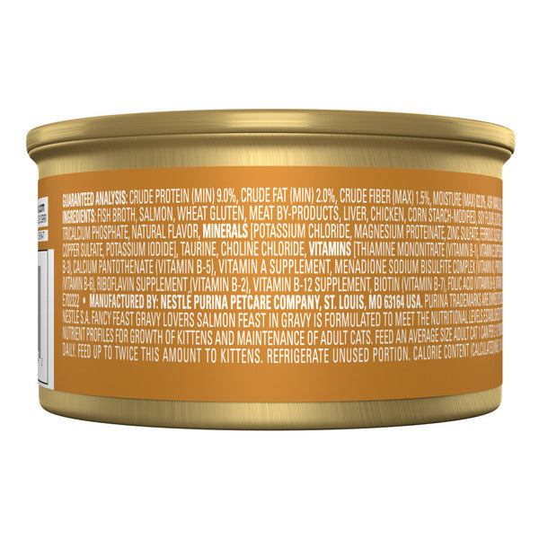 Purina Fancy Feast Gravy Lovers Salmon Feast Gourmet Cat Food