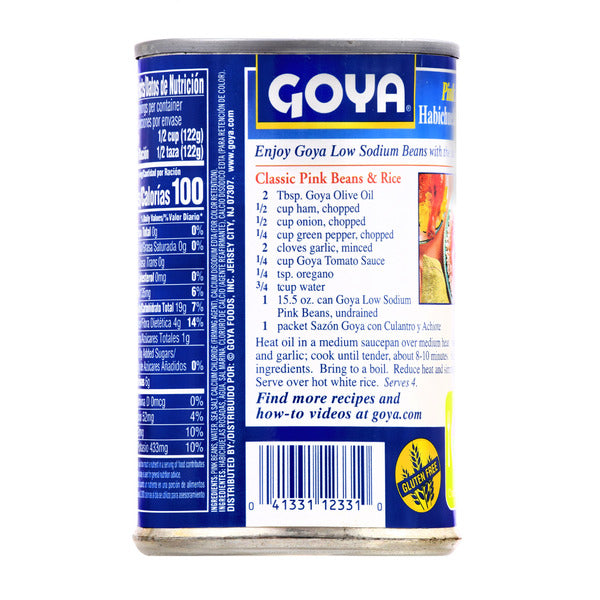 Goya Premium Pink Beans, faible en sodium