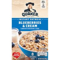 Avena Instantánea Quaker, Arándanos y Crema