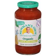 Sauce de pâtes à l'huile d'olive et au basilic biologique de Newman's Own