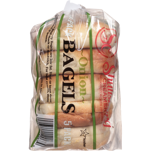 Bagels aux oignons prétranchés de Shullsburg Creamery